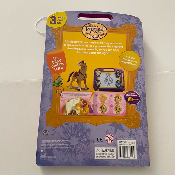 Disney’s Tangled The Series Rapunzel Magna Doodle Book Erasable Magnetic Pad Pen - Picture 3 of 5